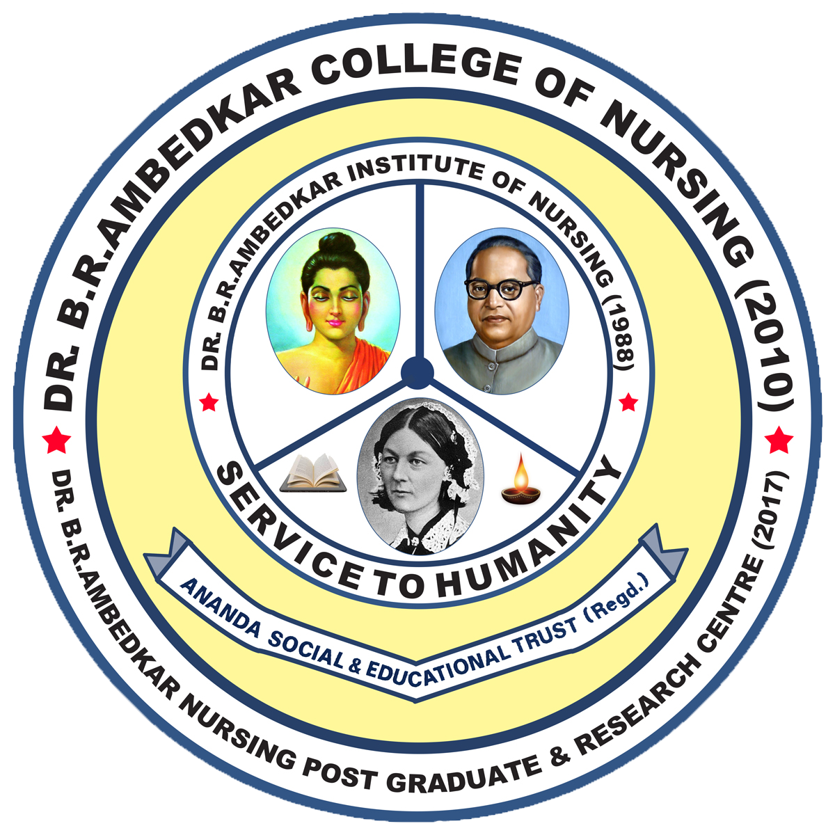 Dr. B.R. Ambedkar College of Nursing Logo